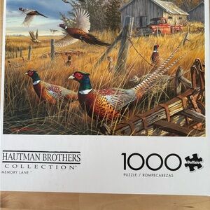 Buffalo David Bitton Puzzle - Rustic Farm Scene with Pheasants
